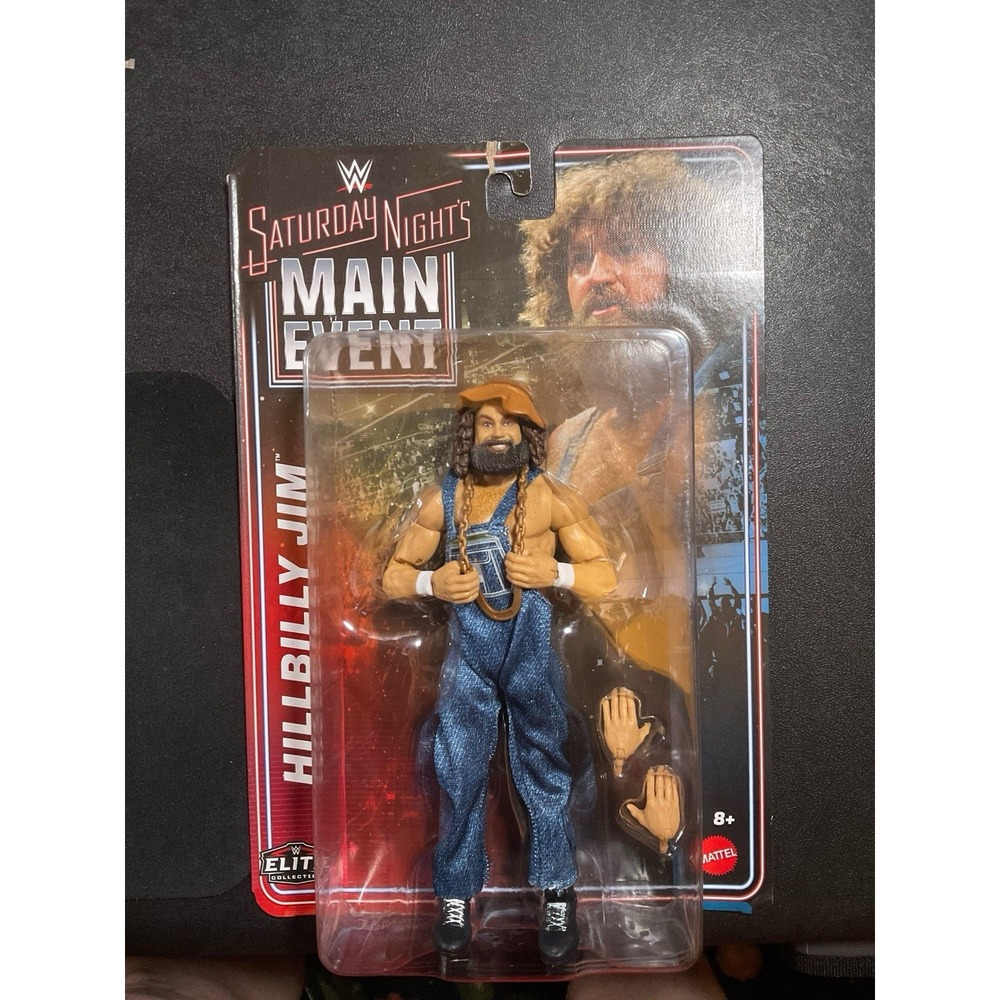 WWE Saturday Nights Main Event - Elite Hillbilly Jim Action Figure In Hand Read